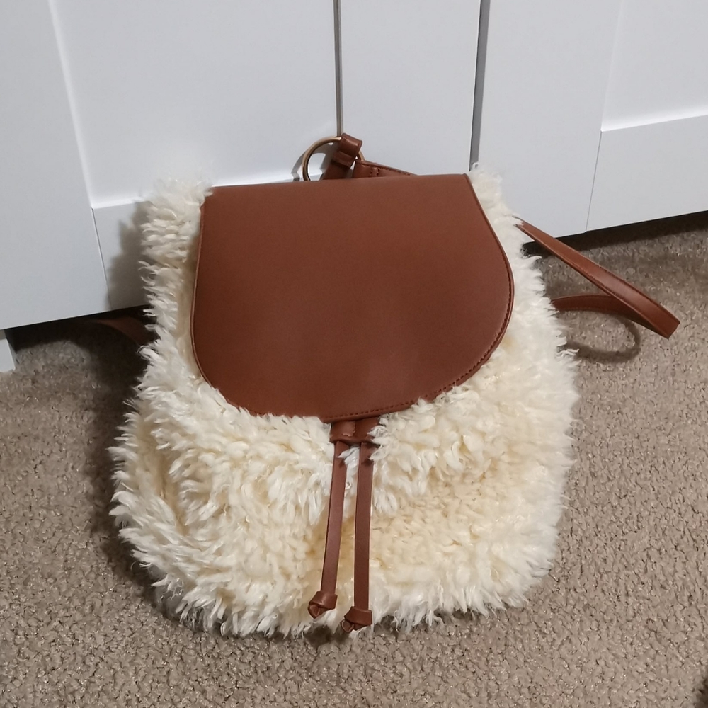 Forever 21 sherpa backpack